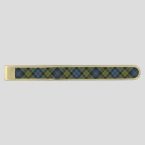 Campbell Tartan Gold Finish Tie Bar