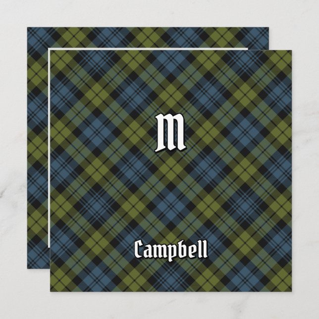 Campbell Tartan Invitation (Front/Back)