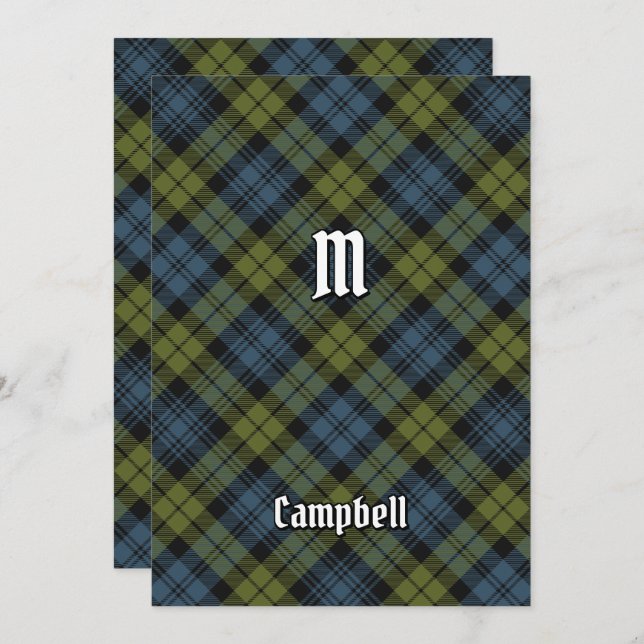 Campbell Tartan Invitation (Front/Back)