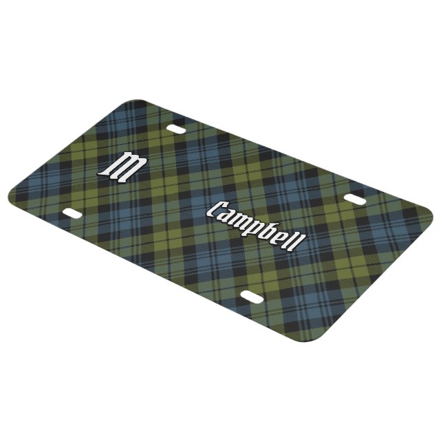 Campbell Tartan License Plate (Side)