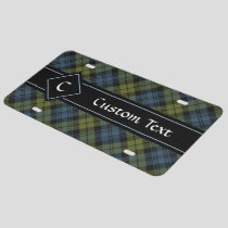 Campbell Tartan License Plate