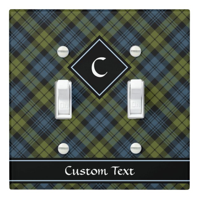 Campbell Tartan Light Switch Cover (In Situ)