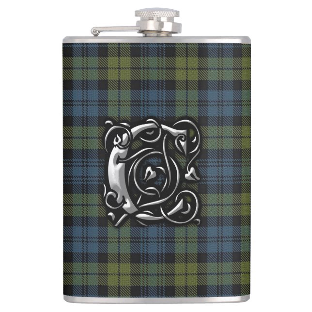 Campbell Tartan Old Scotland Flask (Front)
