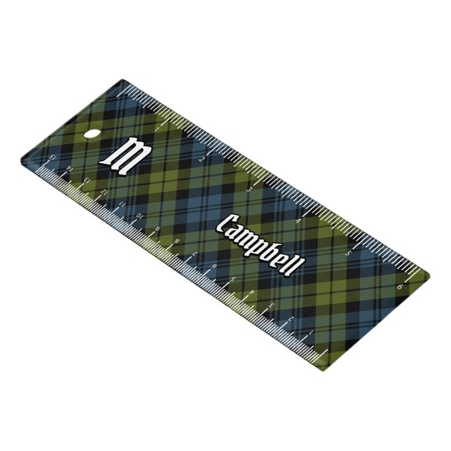 Campbell Tartan Ruler (Angled)