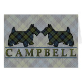 Campbell Tartan Scottie Dogs (Front Horizontal)