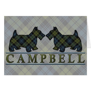 Campbell Tartan Scottie Dogs Cards