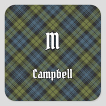 Campbell Tartan Square Sticker