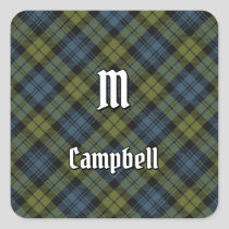 Campbell Tartan Square Sticker