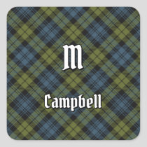 Campbell Tartan Square Sticker