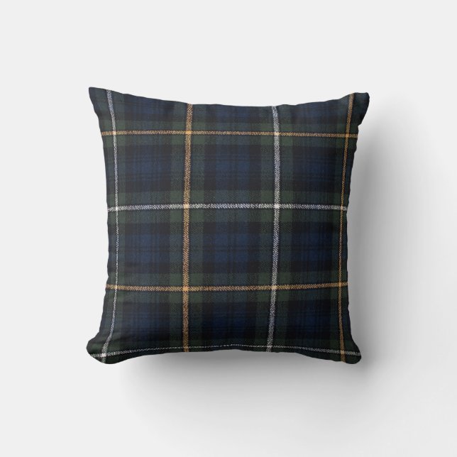 Campbell Tartan Throw Pillow 16" x 16" (Front)