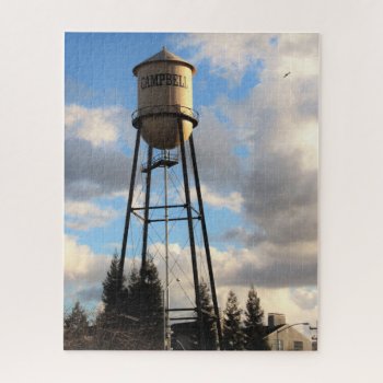 Campbell Water Tower 16x20 Puzzle by ForEverProud at Zazzle
