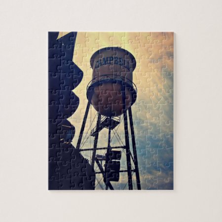 Campbell Water Tower 8 X 10 Puzzle