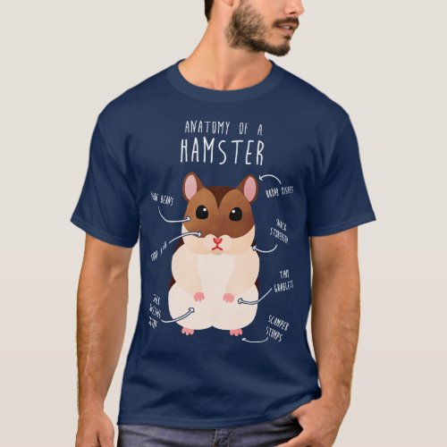 Campbells Dwarf Hamster Anatomy T_Shirt
