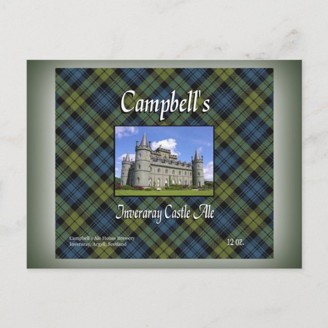 Campbell's Inveraray Castle Ale Postcard (Front)