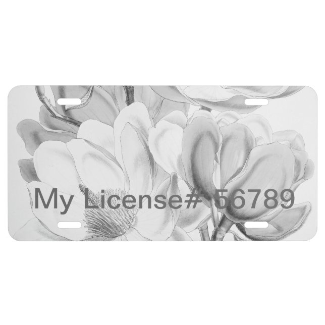 Campbell's Magnolia License Plate (Front)