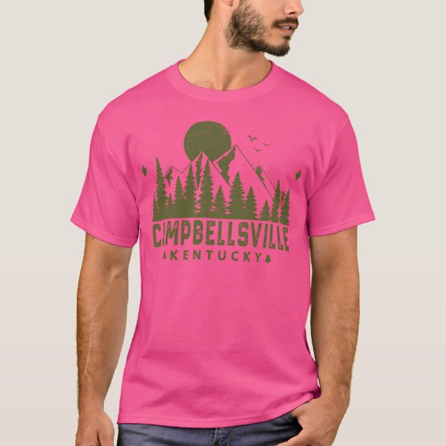 Campbellsville Kentucky Mountain Souvenir Active T-Shirt (Front)