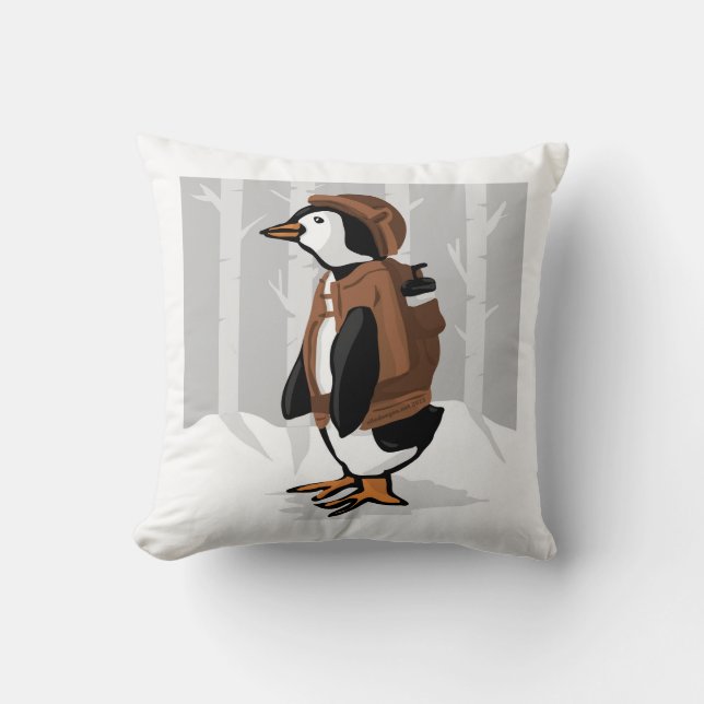 CamPeng Throw Pillow (Front)