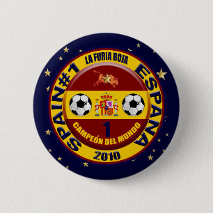 Campeón del mundo España futbol 2010 Pinback Button