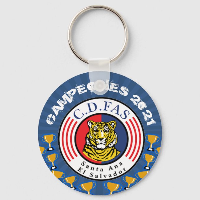 Campeones C.D. FAS Futbol Salvadoreño Keychain (Front)