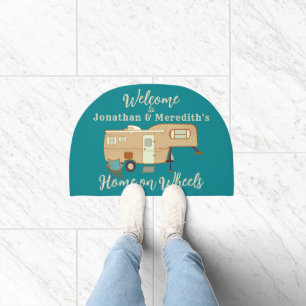 Camper 5th Wheel Welcome Rounded Indoor Doormat