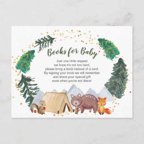Camper Adventure Baby Books insert card