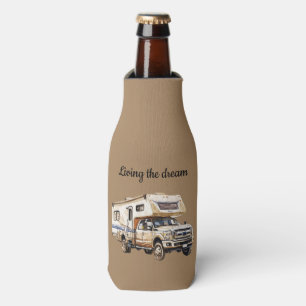 Camper Adventure Living the dream Bottle Cooler