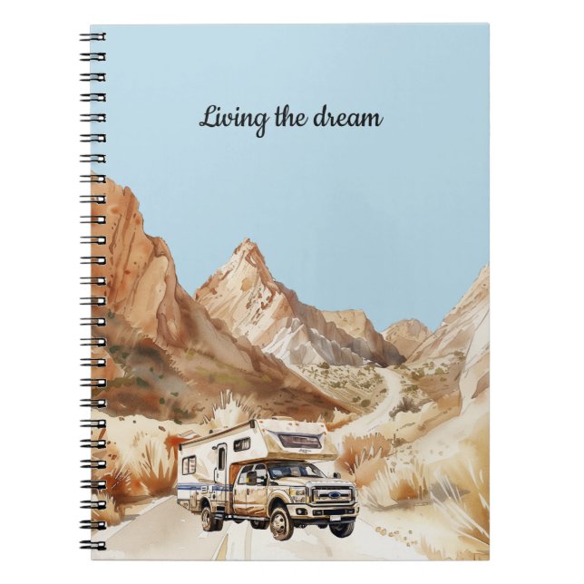 Camper Adventure Living the dream Notebook (Front)