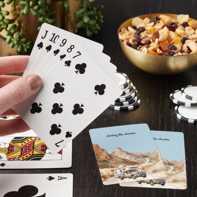Camper Adventure Living the dream Poker Cards (In Situ)