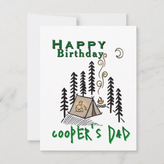 Camper Birthday Card