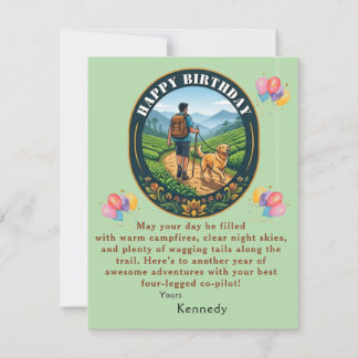 Camper Birthday Card