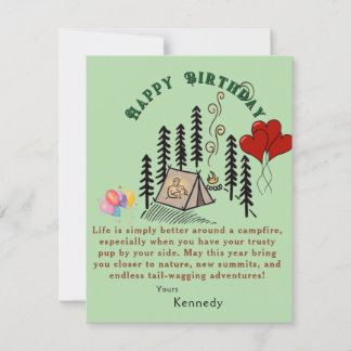 Camper Birthday Card
