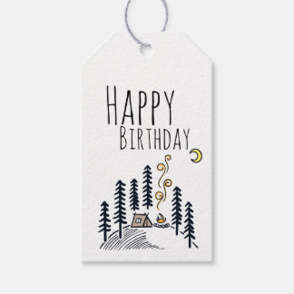 Camper Birthday  Gift Tags