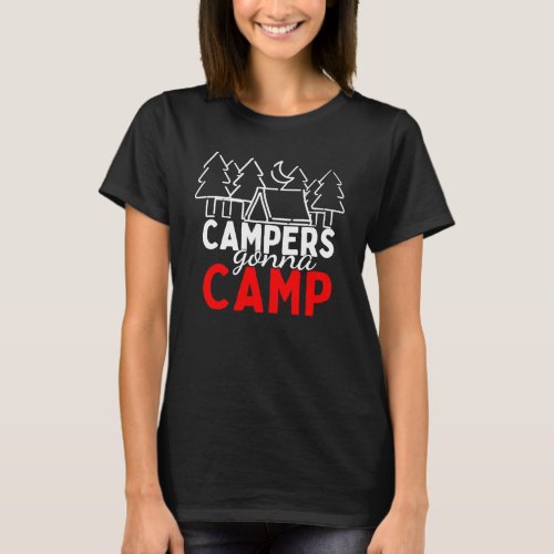 CAMPER CAMP KEEP CALM AND GO CAMPING T_Shirt