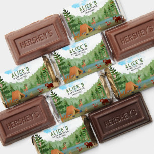 Camper Camping Adventure Forest Animal Baby Shower Hershey's Miniatures