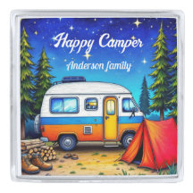 Camper Camping Blue Green
