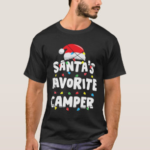 Camper Camping Christmas Santa's Favorite Funny Xm T-Shirt
