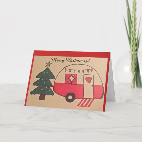 Camper Christmas Card | Zazzle.com