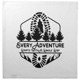 Camper Everyday Adventure Start With A Single Step Cloth Napkin