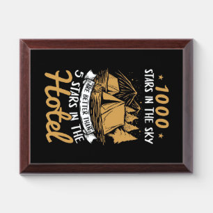 Camper Gift 1000 Stars In The Sky Award Plaque