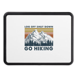 Camper Gift   Funny Go Hiking Birthday Hitch Cover