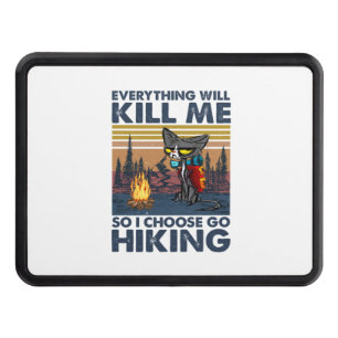 Camper Gift Go Hiking With Cat Birthday Hitch Cover