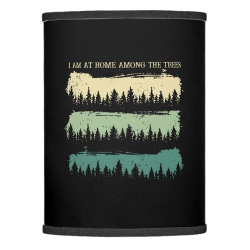 Camper Gift  I Am At Home Among The Trees Xmas Lamp Shade