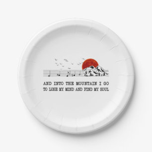 Camper Gift I Go To Find My Soul Birthday Paper Plates