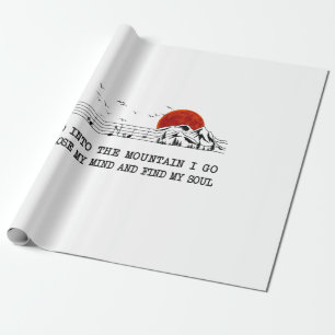 Camper Gift I Go To Find My Soul Birthday Wrapping Paper