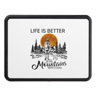 Camper Gift | Life Is Better With A Dog Birthday Hitch Cover