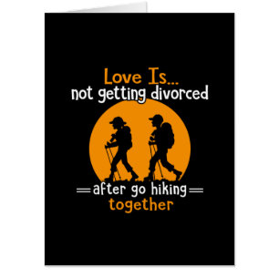 Camper Gift Love Is Not Getting Devorced Xmas Card