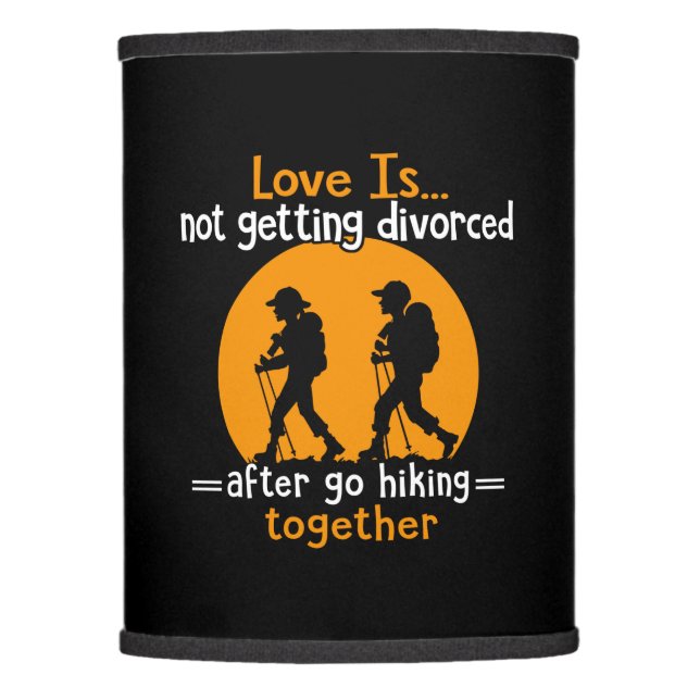 Camper Gift | Love Is Not Getting Devorced Xmas Lamp Shade (Front)