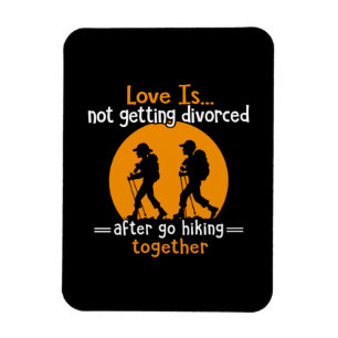 Camper Gift Love Is Not Getting Devorced Xmas Magnet