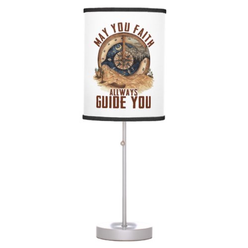 Camper Gift  May You Faith Allways Guild You Xmas Table Lamp