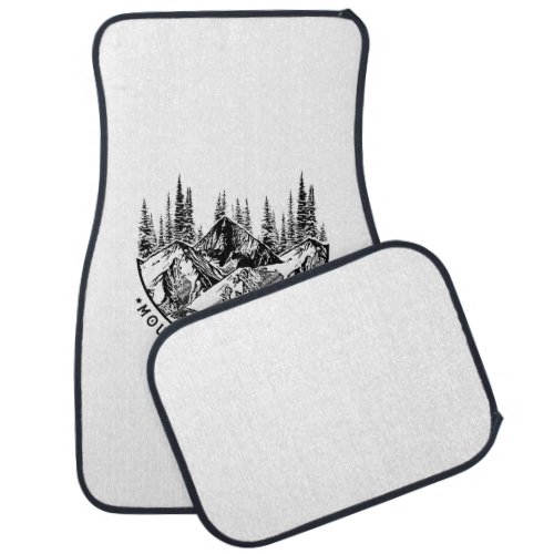 Camper Gift  Mountains Are Calling Birthday Car Floor Mat